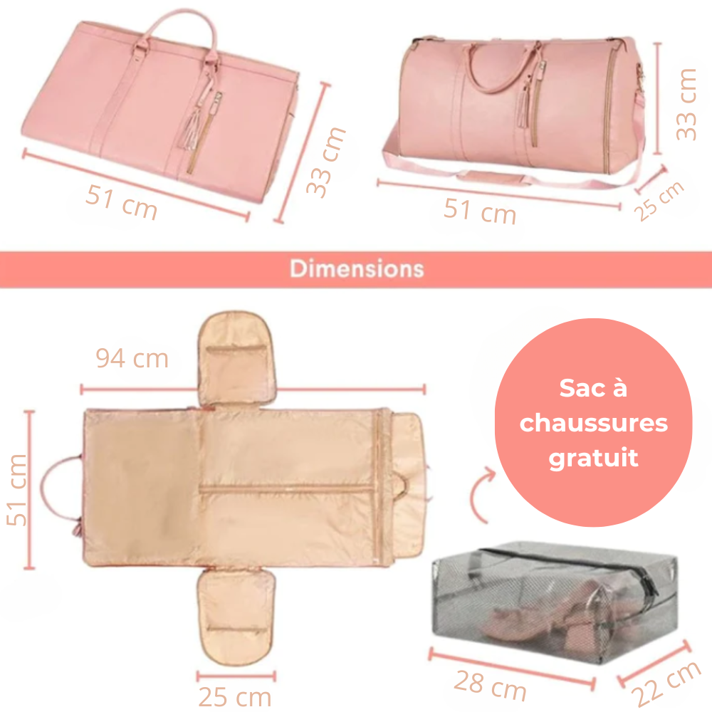 Grand Sac de Voyage Spacieux et Elégant
